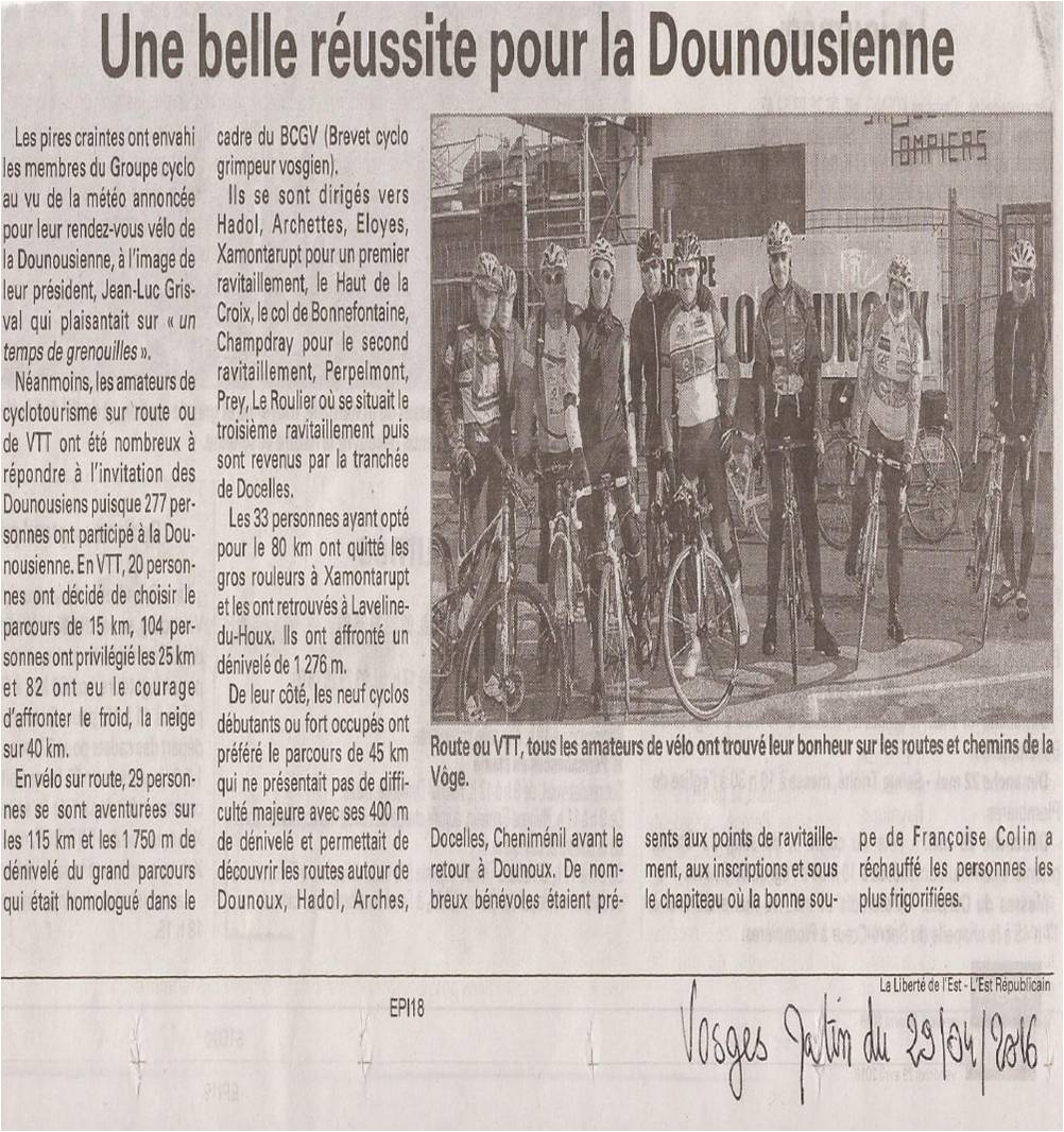 Presse du 29 avril 2016