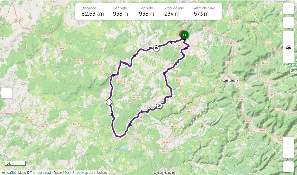 La Dounousienne 2024 route moyen parcours (0)