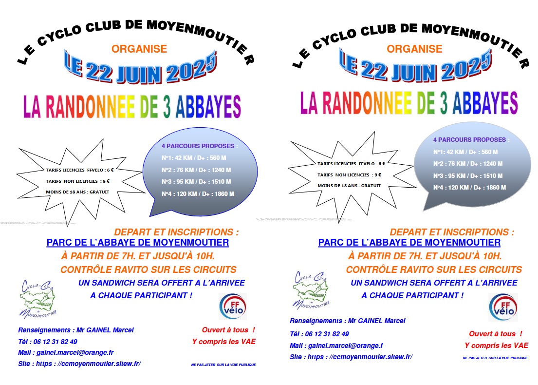 2025 Rando 3 abbayes affiche