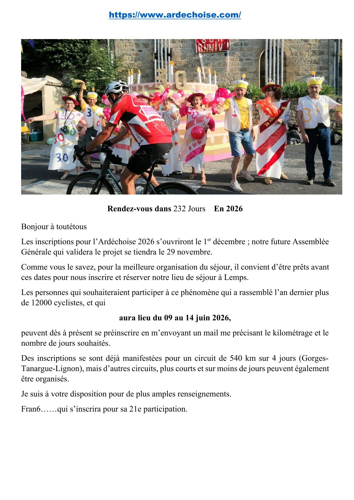 Ardéchoise 2026 Note (1)